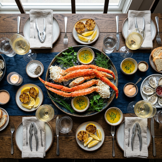 Premium Jumbo Alaskan King Crab Legs – Luxury Seafood Experience
