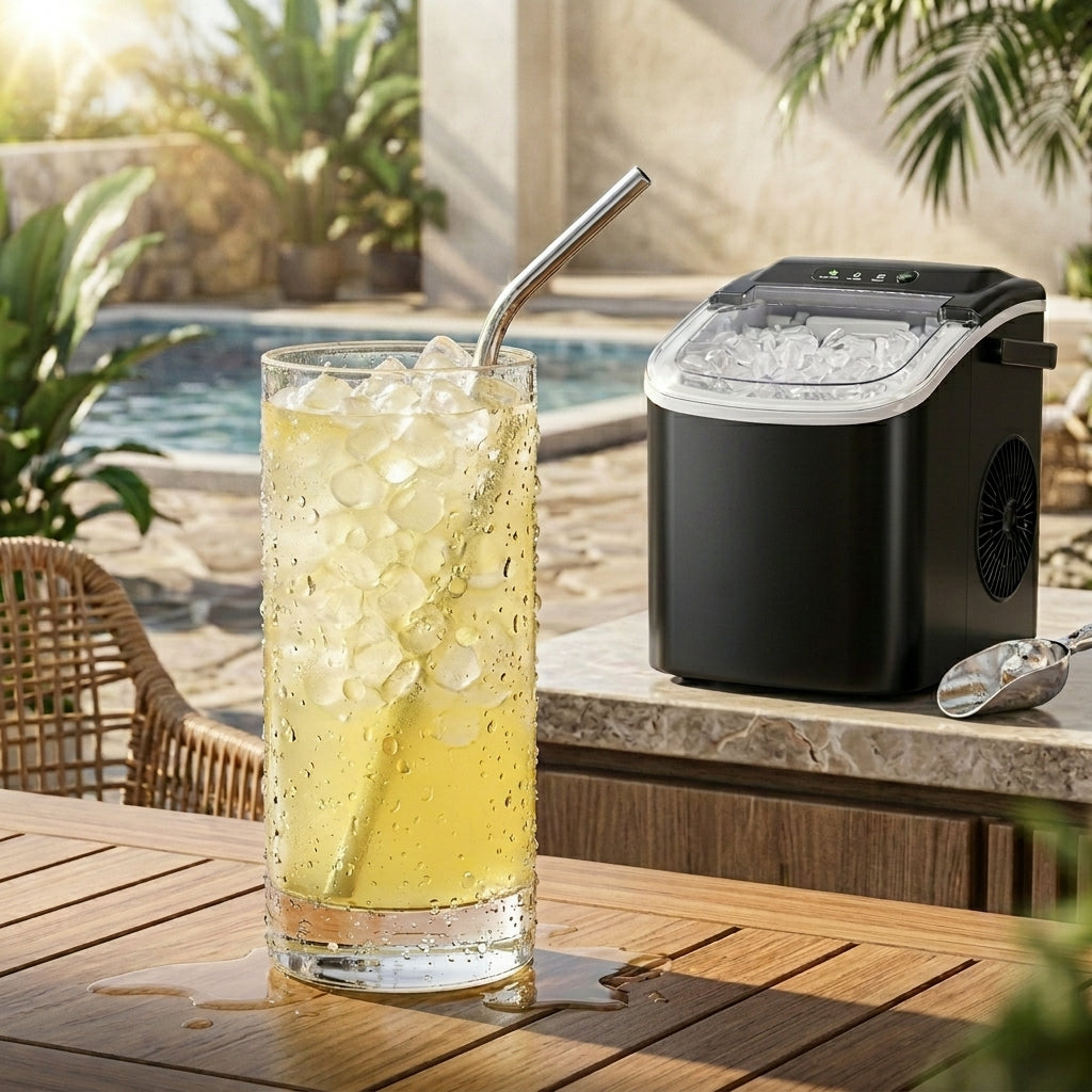 Portable Countertop Ice Maker – Fresh Ice in Minutes
